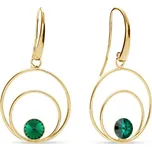 Náušnice zelené se Swarovski Elements Glory KWODG1122SS29EM Emerald