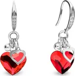 Náušnice červené se Swarovski Elements Bliss KWCMIX2808LSI Light Siam