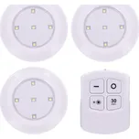 LED světélka s dálkovým ovládáním, 3x 50lm, časovač, bateriové napájení
