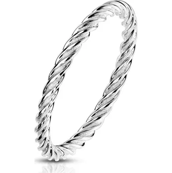 Prsten Ocelový prsten kroucený (55)