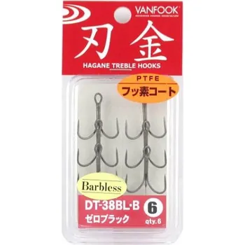 Rybářský háček Trojháček Vanfook DT-38BL-B Vel.6 (6ks)