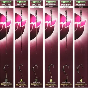 Korda Návazec Multi Rig Krank Choody Kamo Braid Barbless-Háček 6 Nosnost 20 lb