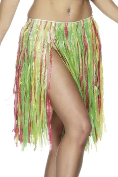 Karnevalový doplněk Smiffys Havajská sukně Hula barevná 56 cm
