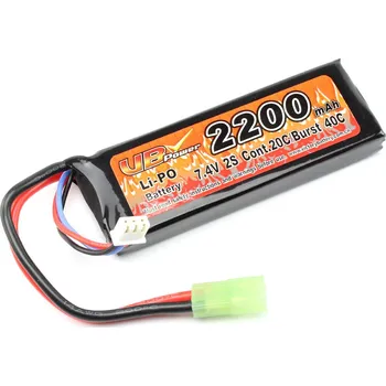 Baterie pro airsoftovou zbraň VB Power Akumulátor Li-Po 7,4V 2200mAh 20C - Mini Block