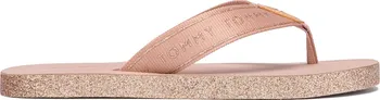 Dámské žabky Tommy Hilfiger Feminine Patent Beach Sandal růžové/béžové 37