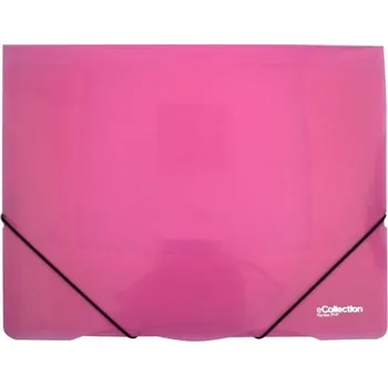 Složka tříklopá s gumou OPALINE ECONOMY, růžová