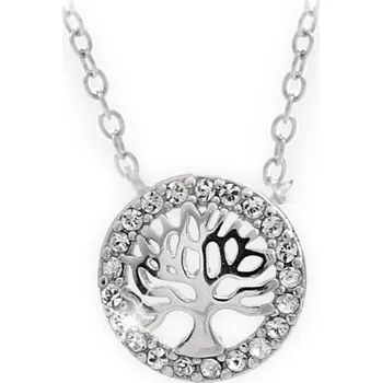 Náhrdelník Stříbrný náhrdelník se Swarovski Elements strom života Krystal