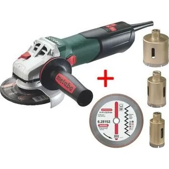 Metabo W 9-125 Quick + diam. kotouč + korunky