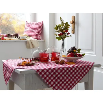 ubrus HEDVA ČESKÝ BROKÁT Ubrus 100% ba 70x70 kanafas červená