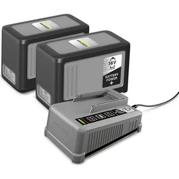 Sada Kärcher Starter kit Battery Power+ 36/75: 2x aku 36V/7.5Ah + rychlonabíječka (2.445-070.0)