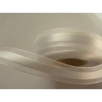 Stuha s atlasovým proužkem bílá