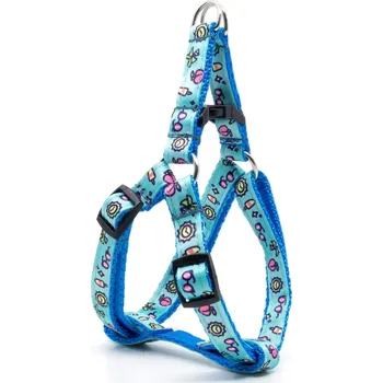 Postroj pro psa Vsepropejska Blue modrý postroj pro psa Typ: Postroj, Velikost: Obvod hrudníku 55 - 80 cm