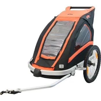 vozík za kolo KTM Trailer Carry More Jogger Kit oranžový