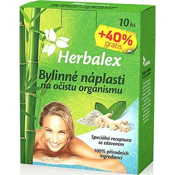 Náplast Herbamedicus Bylinné náplasti na očistu organismu 10+40% GRATIS 14x9g