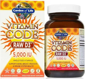 Garden of Life Vitamin Code Raw Vitamin D3 5000 IU 60 cps.