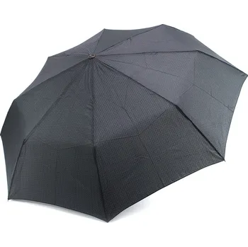 Deštník Šedý plně automatický skládací pánský deštník s vlnkou Thiago