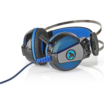 Sluchátka Nedis GHST500BK herní sluchátka / 7.1 Virtual Surround / LED / USB