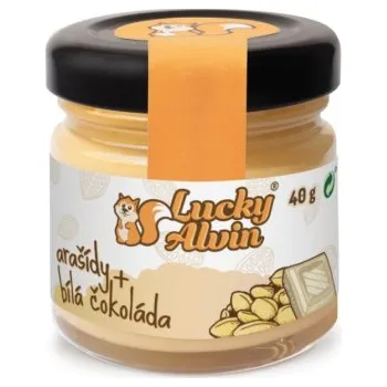 Lucky Alvin Mini edice 40 g - Arašídy/ bílá čokoláda + Sleva 3 % pro registrované
