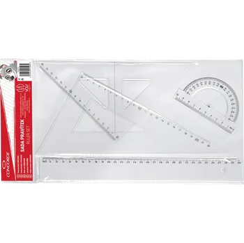Řezací pravítko Concorde Sada pravítek - sada/ 4ks