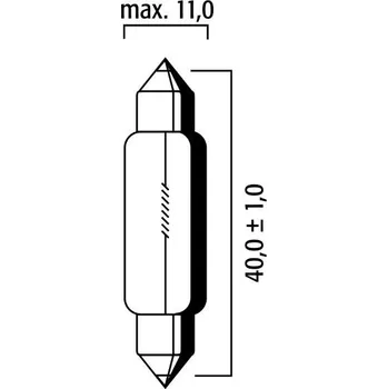 Osvětlení pro motocykl RMS Žárovka RMS FLOSSER 246510626 6V 10W t 11x40