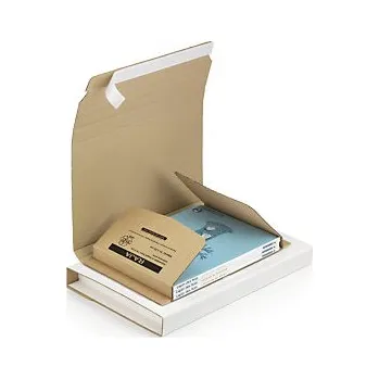 Obálka Zásilkové obaly na knihy 240x180mm, samolepící uzávěr, hnědé | RAJA® - Balení po 25 ks