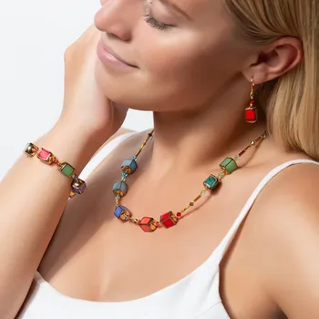 Náhrdelník Lampglas Originální náhrdelník z perel Lampglas Crazy Game