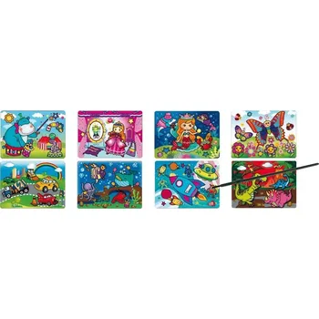 omalovánky Anděl Malování vodou se štětcem mix motivů 20x15cm 1698 Typ: 1. Hroch