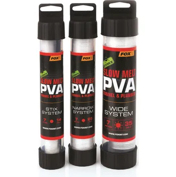 FOX - PVA punčova v tubě s pěchovadlem 25mm 7m Slow melt (pomalu rozpustná)