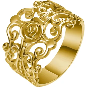 Prsten Olivie FILIGRÁN stříbrný prsten 4300 Velikost prstenů: 10 (EU: 62-64), Barva: Zlatá Ag 925; ≤3,4 g.