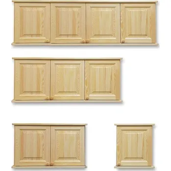 Šatní skříň Nástavec na skříň 1, 2, 3 a 4 dveřový, masiv borovice DM-KL...