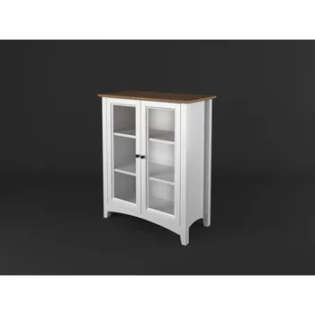 Knihovna Stylová dvoudveřová Vitrína nízká PROVENCE 14