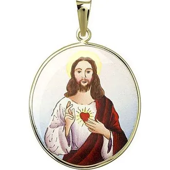 Přívěsek Aljančič Nejsvětější Srdce Ježíše Krista přívěšek 345H zlato