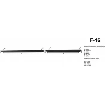 Lišta karosérie Lišty dveří Toyota Verso 2009 2012