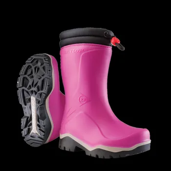 Dámské holínky Dunlop Holínky zateplené dětské DUNLOP Blizzard KIDS růžová 25