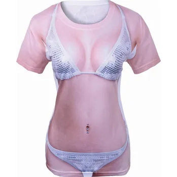 GodanŽenské sexy tělo tričko - realistický potisk