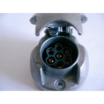 Elektrická zásuvka Zásuvka 7 pólů hliníková