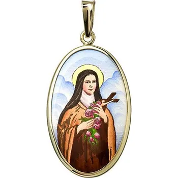 Přívěsek Aljančič Svatá Tereza největší medailonek 532H zlato