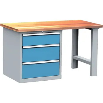 Dílenský stůl Dílenský stůl montovaný PROFI, 3 zásuvky LONG , 85 x 150 x 75 cm