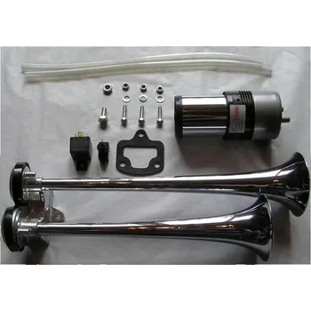 Houkačka Fanfára s kompresorem 12V dvojitá chromovaná Typ JGR-607