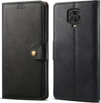 Pouzdro na mobilní telefon Lenuo Leather pro Xiaomi Redmi Note 9 Pro/ Note 9S černé