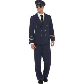 Karnevalový kostým Fever Pilot Costume Navy Blue 28621 Velikost M