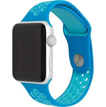 eses Silikonový řemínek pro Apple Watch - Modro zelený, S, M, L - 42mm, 44mm, 45mm, 49mm