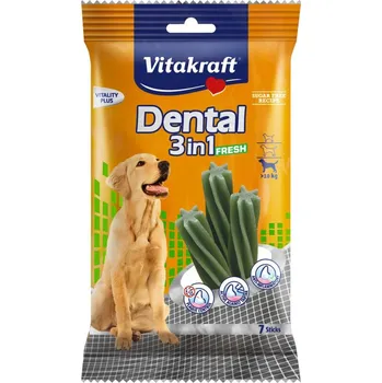 Volný čas Vitakraft Dental sticks 3in1 FRESH M 180 g - nad 10kg