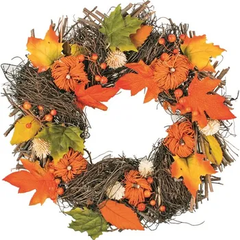 Věnec Anděl Přerov Věnec proutěný podzimní 41 cm