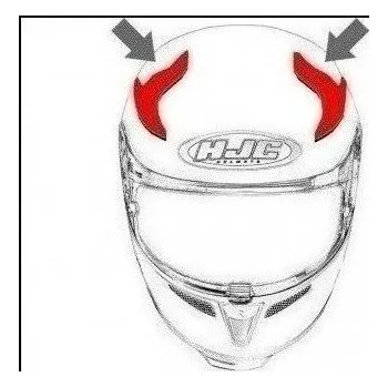 Motodoplněk HJC ventilace F70 Horní Mago MC5SF