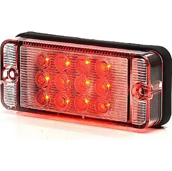 Mlhový světlomet Svítilna mlhovky zadní 12 LED 12-24V WAS W83D/700