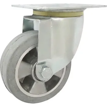 Pojezdové kolečko Pryžové kolo 125 mm otočná vidlice s deskou