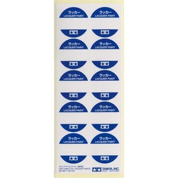 Plastikový model Cap Labels for Lacquer Paint (30 ks)