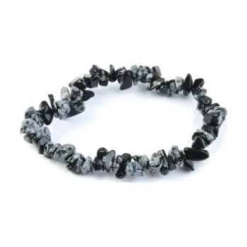 Náramek Esoterický sekaný náramek – vločkový obsidián pro harmonii