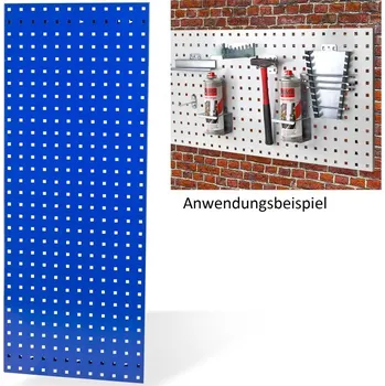 DEMA Děrovaná stěna na nářadí modrá 117,7x45,6 cm